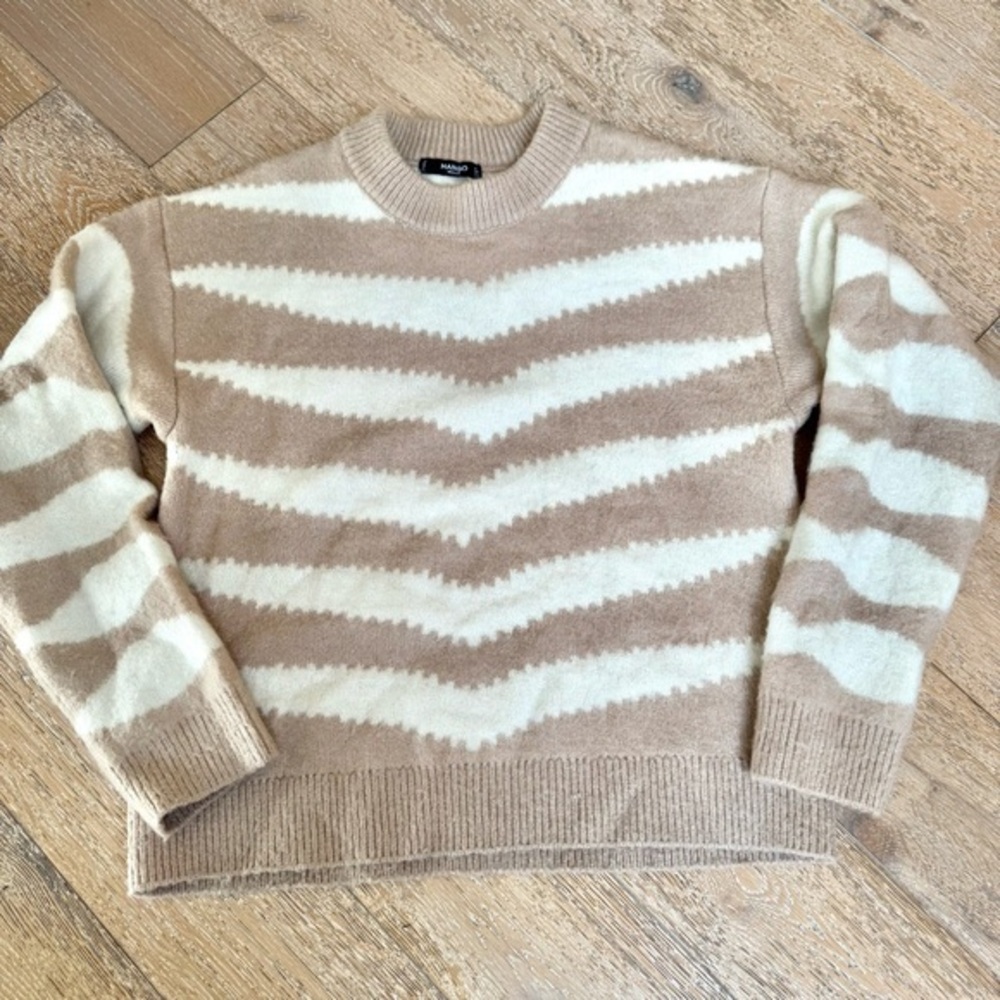 Mango Thick Knitted Ribbed Sweater